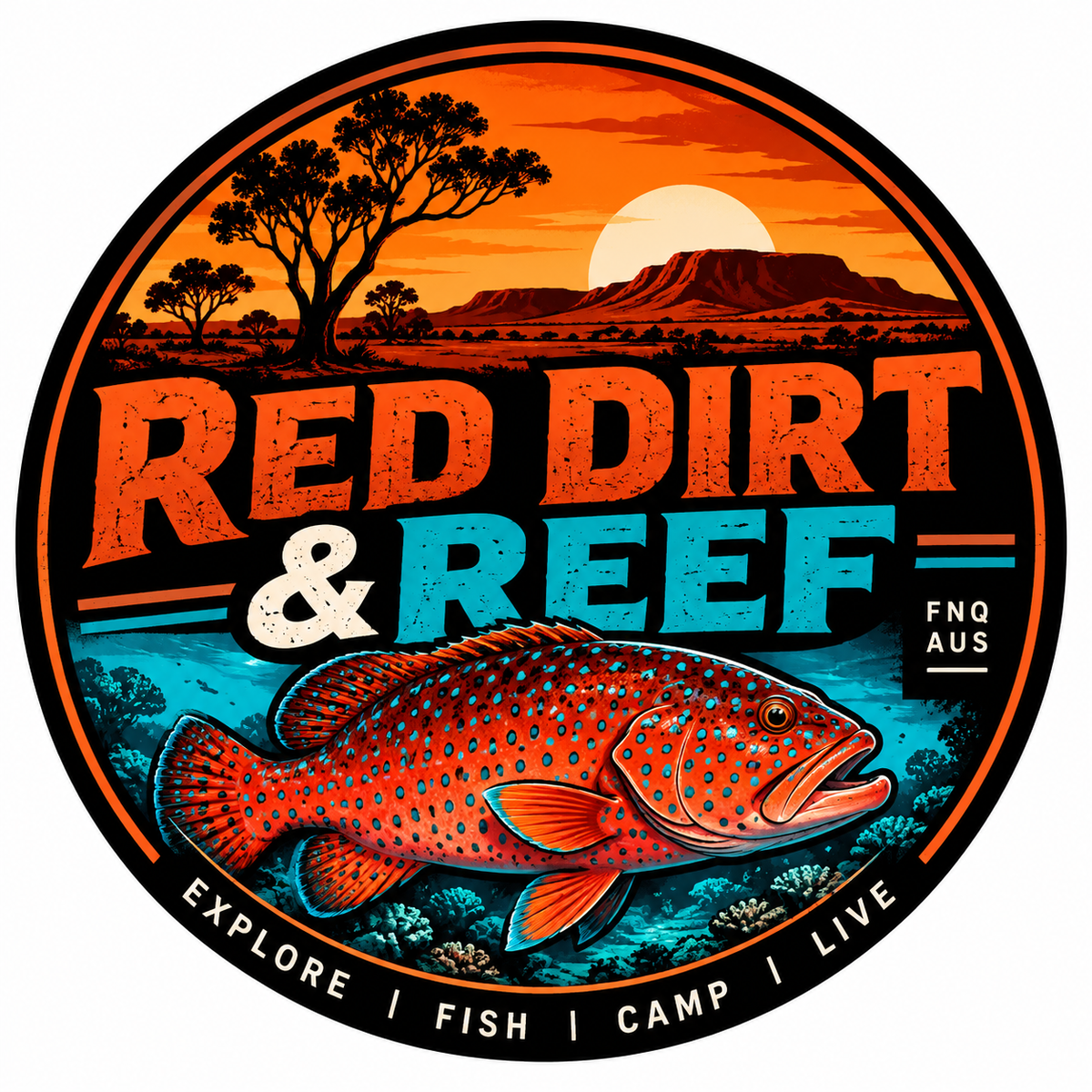 Red dirt and reef